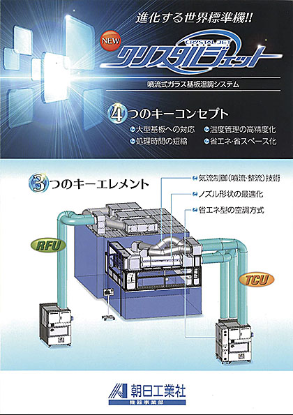 ガラス基板温調装置<br>「クリスタルジェット」